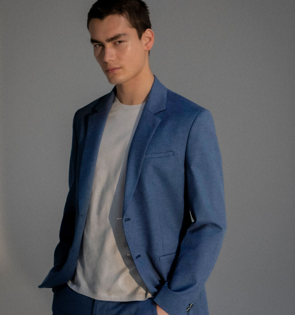 Formal blazer - men's blazers - Blue | Sisley image number 7